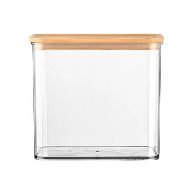 STORAGE CONTAINER BAMBOO ESSENTIALS PLASTIC 1650ml STACKABLE