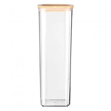 STORAGE CONTAINER BAMBOO ESSENTIALS PLASTIC 1700ml STACKABLE