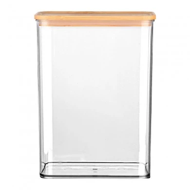 STORAGE CONTAINER BAMBOO ESSENTIALS PLASTIC 2500ml STACKABLE