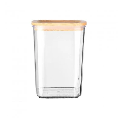 STORAGE CONTAINER BAMBOO ESSENTIALS PLASTIC 800ml STACKABLE