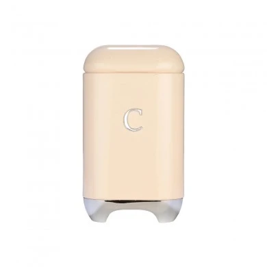 COFFEE CONTAINER EPOQUE METALLIC 11x18.8cm CREAM