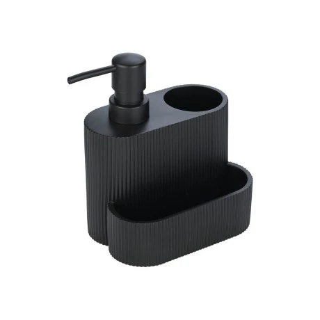 DISHWASHER CONTAINER WITH BRUSH &amp; SPONGE HOLDERS BLACK