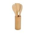 COOKING TOOLS BAMBOO ESSENTIALS WITH CASE 4 PCS.