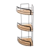 ESTIA ΕΤΑΖΕΡΑ BAMBOO ESSENTIALS ΜΕΤΑΛΛΙΚΗ ΓΩΝΙΑΚΗ 3 ΘΕΣΕΩΝ 49x19.5x19.5cm