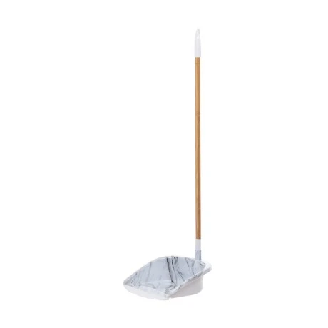 DUST PAN WITH HANDLE BAMBOO ESSENTIALS MARBLE