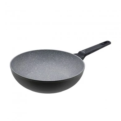 WOK CUISSON NON-STICK FORGED ALUMINUM 28xcm