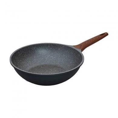 WOK STONE NON-STICK CAST ALUMINUM 28cm