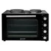 ELECTRIC KITCHEN OVEN COMPACT COOKER 3250W 48lt WITH 3 HOT PLATES &amp; FAN