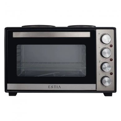 ELECTRIC KITCHEN OVEN MULTICOOK COMPACT 3600w 38lt WITH 2 HOT PLATES &amp; NON-STICK INTERIOR