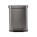 ESTIA ΚΑΔΟΣ ΑΠΟΡΡΙΜΑΤΩΝ FLATOP SOFT CLOSE 50lt ΜΑΤ ΙΝΟΞ