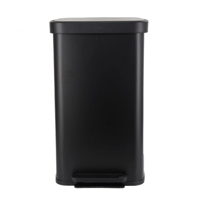 ESTIA ΚΑΔΟΣ ΑΠΟΡΡΙΜΑΤΩΝ FLATOP SOFT CLOSE 70lt ΜΑΤ ΜΑΥΡΟΣ