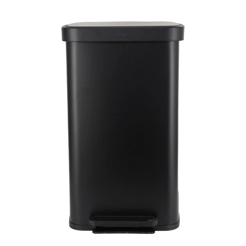 ESTIA ΚΑΔΟΣ ΑΠΟΡΡΙΜΑΤΩΝ FLATOP SOFT CLOSE 70lt ΜΑΤ ΜΑΥΡΟΣ