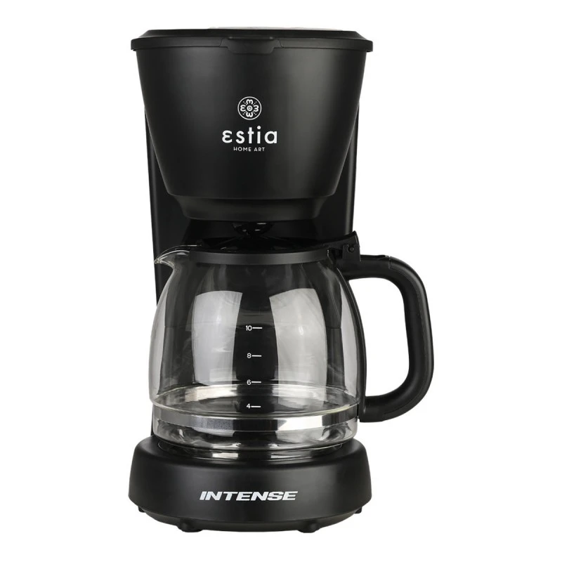 COFFEE MAKER INTENCE PLASTIC 1000W WITH GLASS JUG 1.25lt MATTE