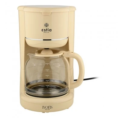 COFFEE MAKER IVORIS PLASTIC 900W WITH GLASS JUG 1.5lt