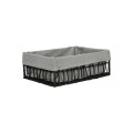 STORAGE &amp; ORGANIZER BOX NEST 28×20×10cm BLACK