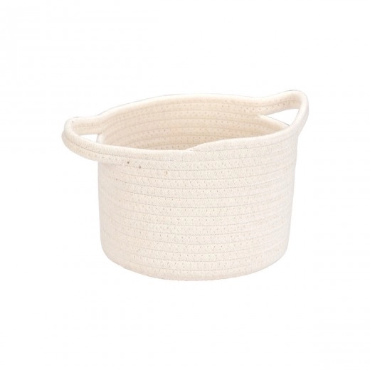 ESTIA ΚΑΛΑΘΙ ΚΡΕΜΑΣΤΟ BLANCA 20x20x15cm ΛΕΥΚΟ