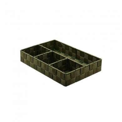 STORAGE BASKET 4 COMPARTMENTS OLIVE SERIES 33x23x6cm OLIVE