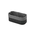 STORAGE &amp; ORGANIZER BOX BAMBOO ESSENTIALS 19.5x10cm WITH CLOTHING BLACK