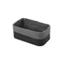 STORAGE &amp; ORGANIZER BOX BAMBOO ESSENTIALS 24.5x10cm WITH CLOTHING BLACK
