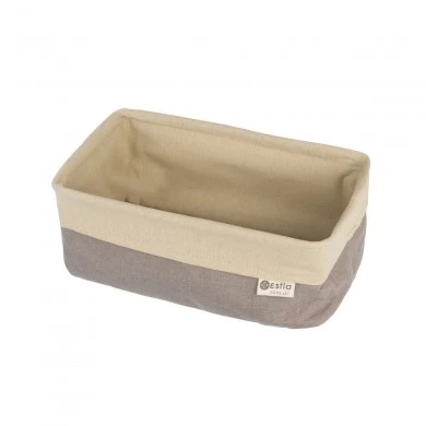 STORAGE BASKET FJORD WITH INTERNAL CLOTHING 25x15x10cm DRIFTWOOD