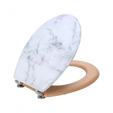 TOILET SEAT MARBLE WITH ZYNC ALLOY HINGES