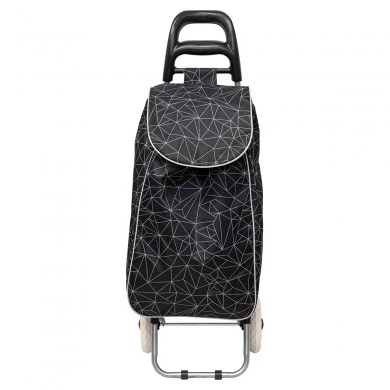 SHOPPING TROLLEY LUX FABRIC 36lt BLACK