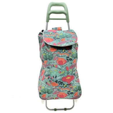 SHOPPING TROLLEY LUX FABRIC 36lt FLORAL