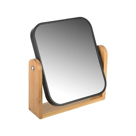 TABLE MIRROR BAMBOO ESSENTIALS ROTATING DOUBLE-SIDED