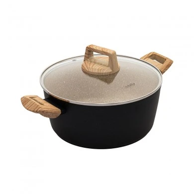 CASSEROLE EARTH NON-STICK FORGED ALUMINUM 24cm 4.3lt