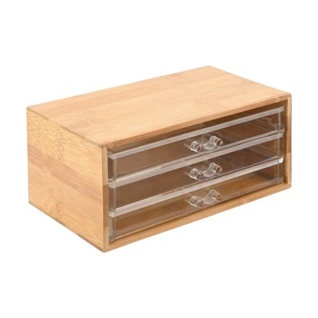 ΚΟΣΜΗΜΑΤΟΘΗΚΗ BAMBOO 24.5x11x14cm ΜΕ 3 ΣΥΡΤΑΡΑΚΙΑ