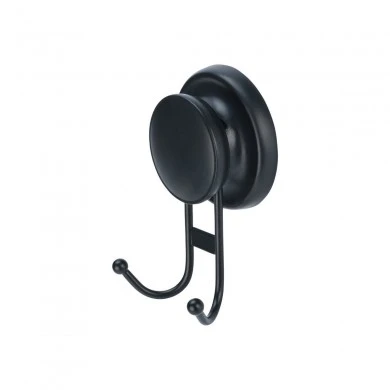 HOOK METALLIC WITH SUCTION CUP 2-TIER BLACK