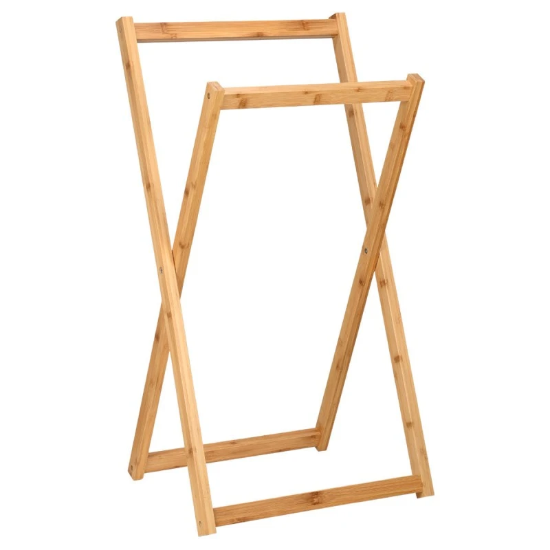 FLOOR TOWEL HANGER  BAMBOO ESSENTIALS NATURAL COLOR