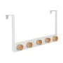 DOOR HANGER METALLIC 5 HOOKS WHITE