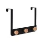 DOOR HANGER METALLIC 3 HOOKS BLACK