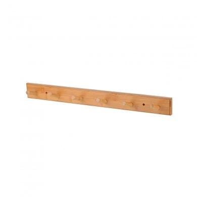 WALL HANGER BAMBOO 59x6x7cm 6 HOOKS
