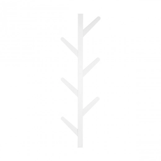 ESTIA ΚΡΕΜΑΣΤΡΑ ΤΟΙΧΟΥ BAMBOO ΚΑΘΕΤΗ 6 ΘΕΣΕΩΝ ΜΕ ΠΛΑΚΕ ΓΑΝΤΖΟΥΣ ΛΕΥΚΗ