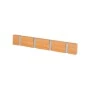 WALL HANGER WOODEN 40x5.5x1.8cm WITH 4 FOLDABLE HOOKS