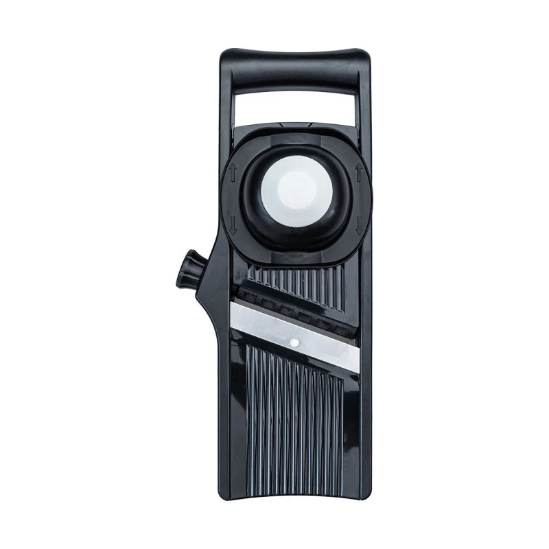 MANDOLINE SLICER ADJUSTABLE PLASTIC WITH STAINLESS STEEL BLADE BLACK