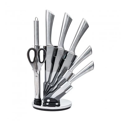 KNIVES TOKYO STEEL STAINLESS STEEL IN ACRYLIC BASE SET 8 PIECES