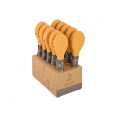 CUTLERY WITH SILICONE CASE SET OF 3 PCS.