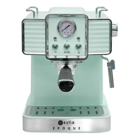 ESPRESSO COFFEE MAKER RETRO EPOQUE 1350w 20bar 1.5lt MINT