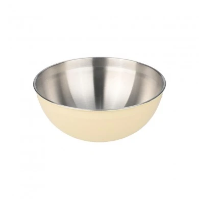 MIXING BOWL ALLURE STAINLESS STEEL 20cm IVORY