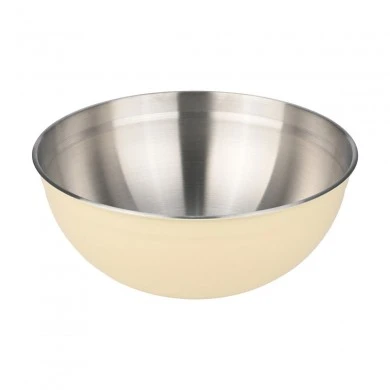 MIXING BOWL ALLURE STAINLESS STEEL 25cm IVORY