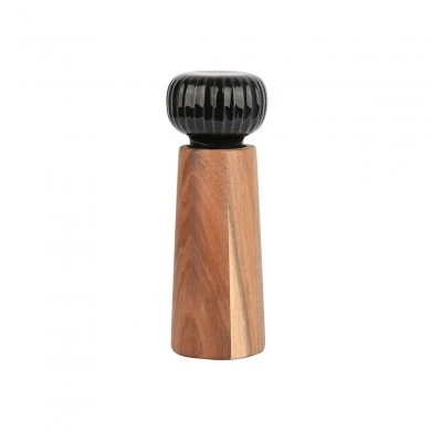 SALT/PEPPER MILL ALLURE CERAMIC 6x17cm BLACK