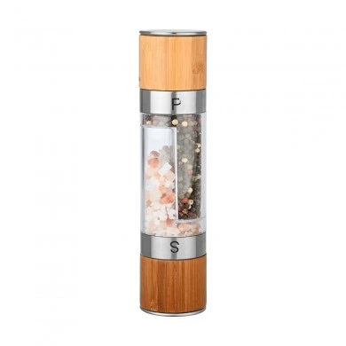 SALT/PEPPER MILL BAMBOO ESSENTIALS DOUBLE