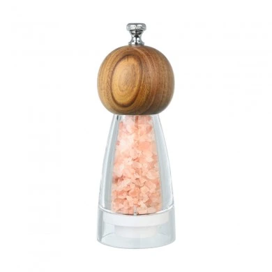 SALT/PEPPER MILL ALLURE CERAMIC TRANSPARENT