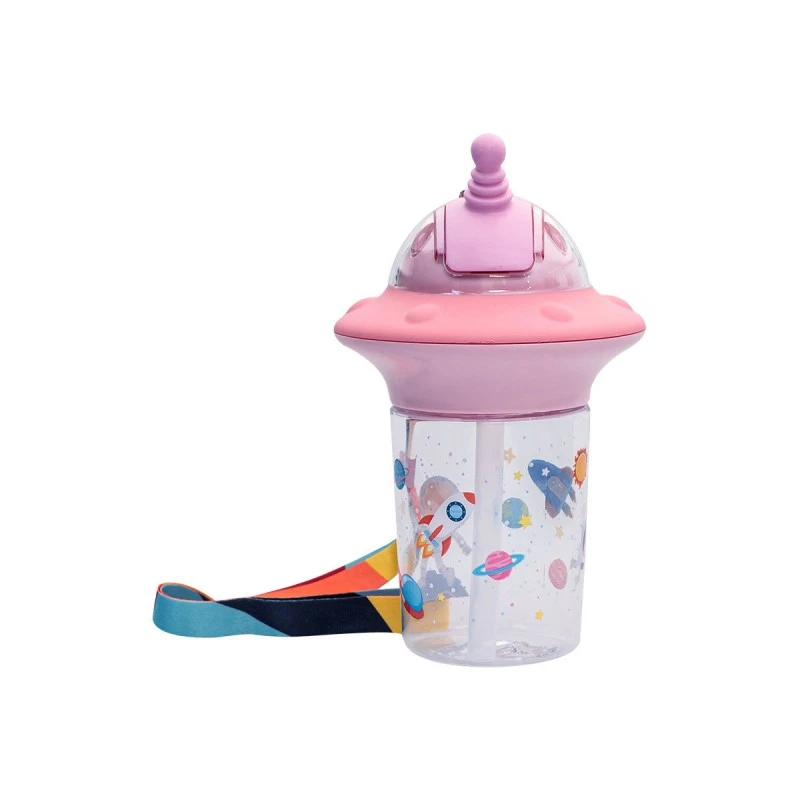 KIDS BOTTLE ASTRO PLASTIC 450ml SALMON PINK
