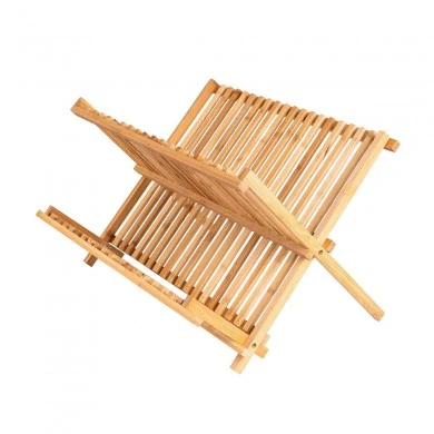 DISH RACK BAMBOO ESSENTIALS FOLDABLE 42x27.5x38cm 2-TIER