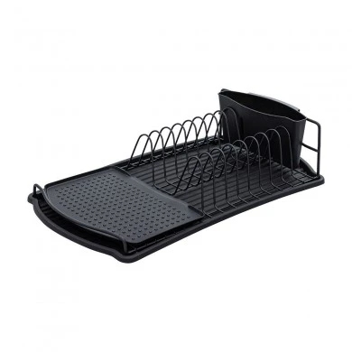 DISH RACK STUDIO METALLIC 47x26cm BLACK