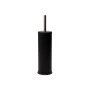 TOILET BRUSH CLASSIC METALLIC WITH PLASTIC CONTAINER 23cm MATTE BLACK